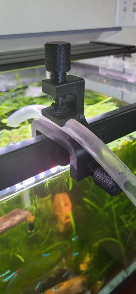 Uchwyt do węża akwariowego - Klips mocujący na szybę