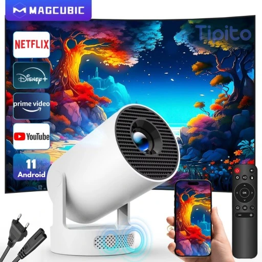 Magcubic HY300 Pro+ Projektor 4K Android 11 - 8000 Lumenów WiFi 6 BT5.4