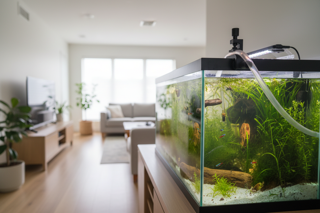 Uchwyt w salonie - widok szeroki